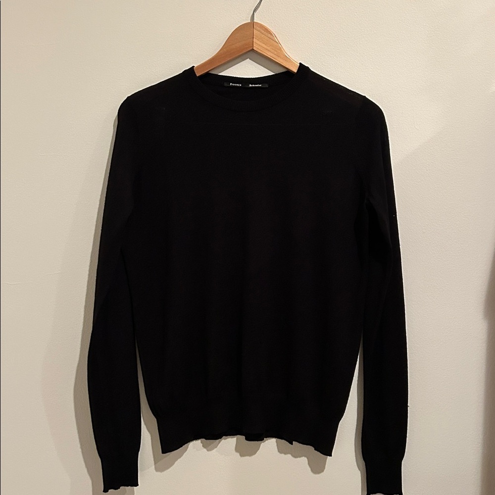 Proenza Schouler Black merino wool sweater